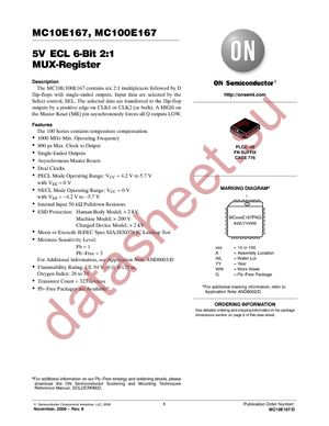 MC10E167FN datasheet  